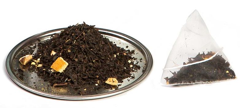 foto envasado de pirámides de té